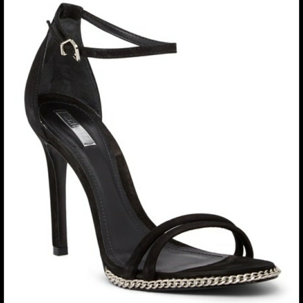 Schutz Stiletto w/ Chain Detail